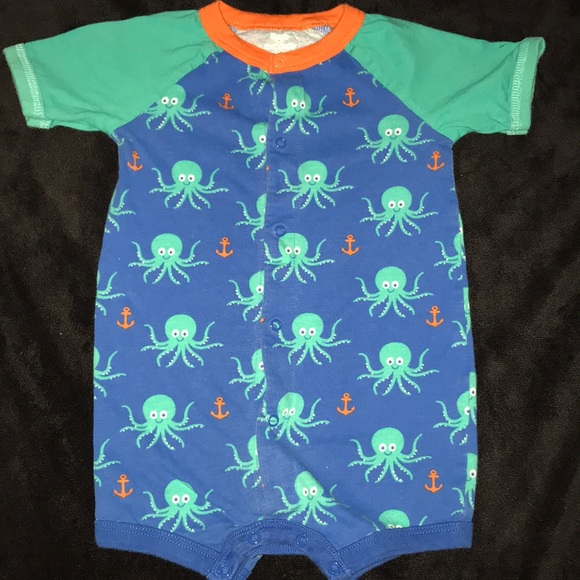 Baby romper blue octopus 6-9 months Koala Baby - Picture 2 of 8